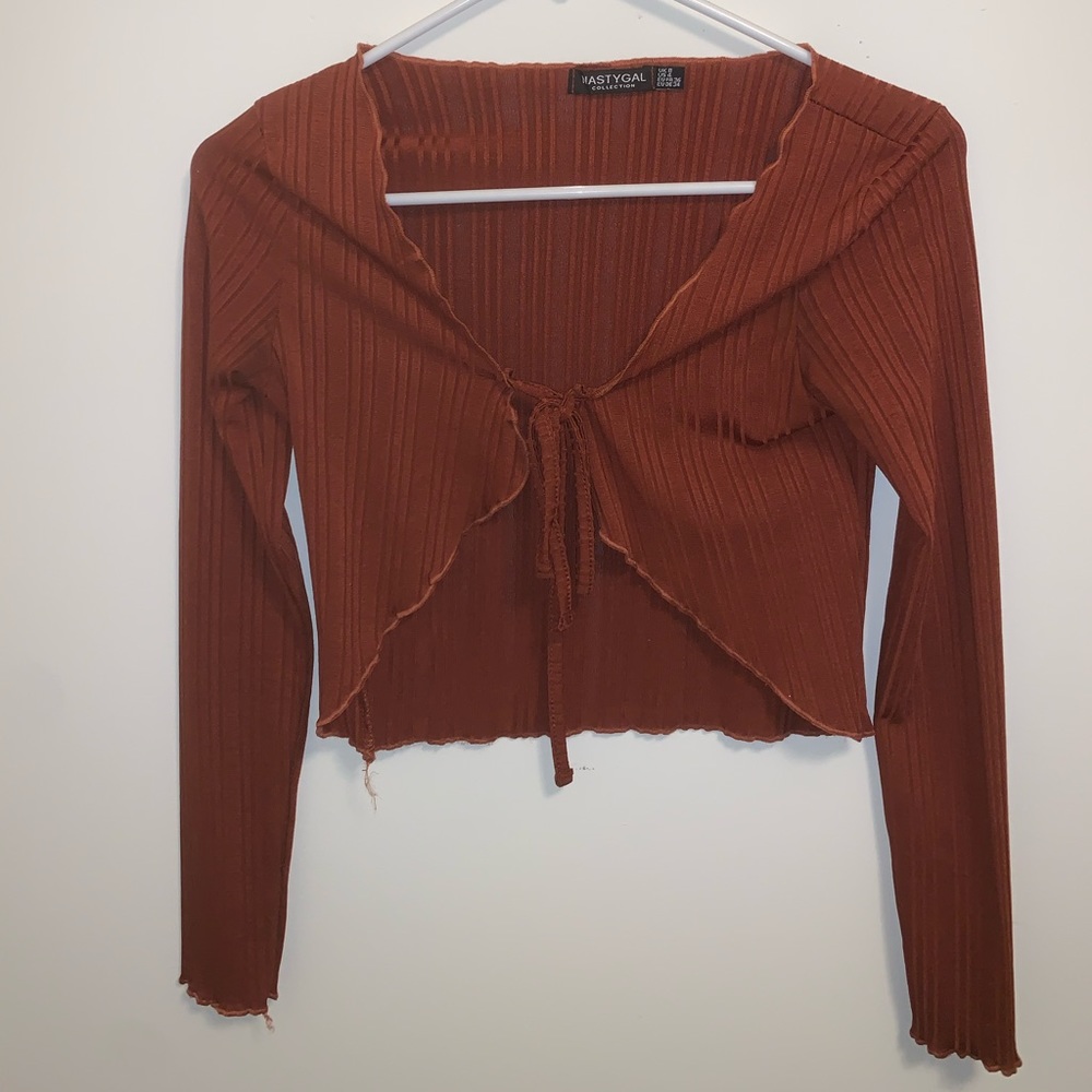 Nasty Gal tie crop top